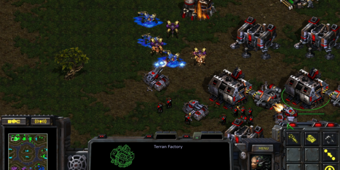 Gamle spil på pc'en: En scene fra StarCraft
