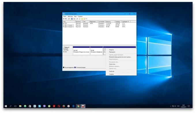 Windows-PC ikke se harddisken: menuen "Diskhåndtering"