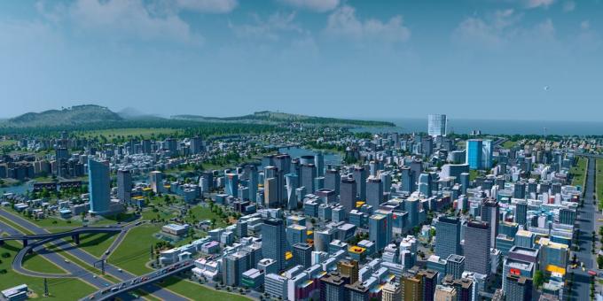 De fleste bymæssige simulatorer på pc'en: Byer: Skylines