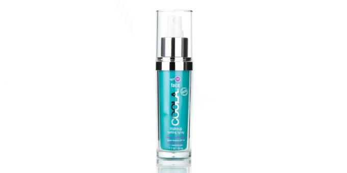 den bedste solcreme: Solcreme Spray til ansigtet Coola Makeup Indstilling Spray