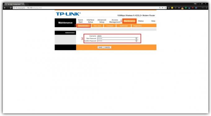 Sådan ændre din adgangskode på routeren TP-Link TD-W8901N