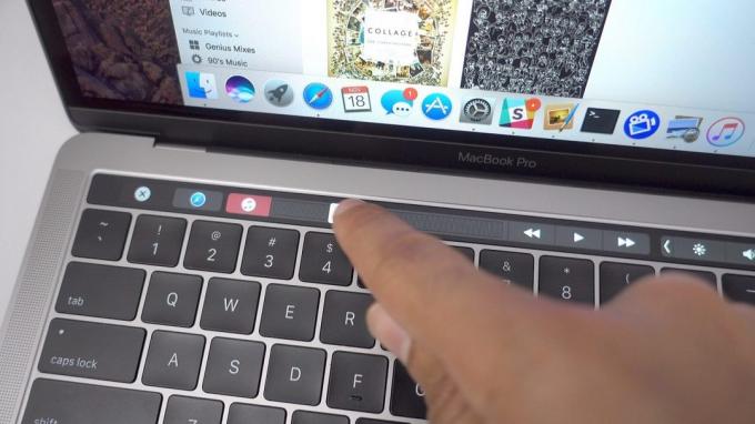 Touch Bar: video tilbagespoling