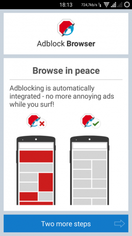 AdBlock Browser starten