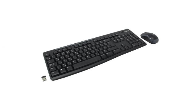 Trådløse tastaturer: tastatur med mus 