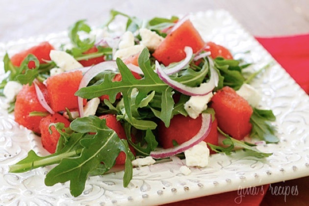 salat med vandmelon: en opskrift