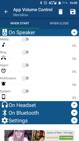 App Lydstyrkeregulering: custom setup lydunderretninger på Android