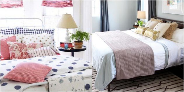 Interiør Soveværelser: lyse sengetøj
