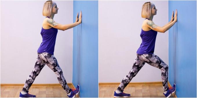 dyb squat: motion på mobiliteten af ​​væggen