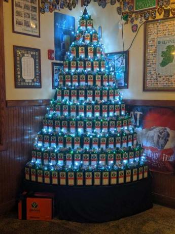 Juletræ fra flasker