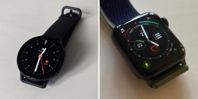 Samsung Galaxy Watch Active 2: Sammenligning med Apple Watch Series 5