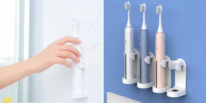 Billige husholdningsartikler: Elektrisk tandbørsteholder