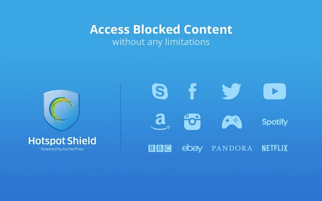 Gratis VPN til Chrome: Hotspot Shield 