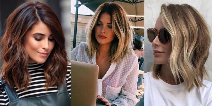 Trendy kvinders haircuts i 2019: den mest afslappede bob