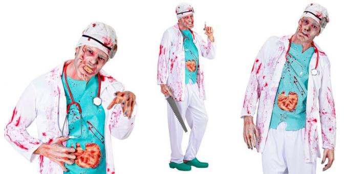 Kostume på Halloween: Zombie kirurg