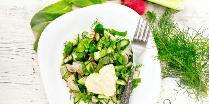 Salat med radise og syre