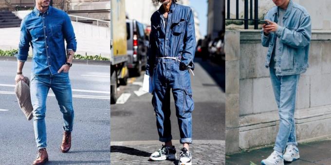 Mode til mænd: jakkesæt jeans