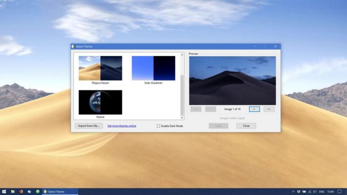 Dynamisk tapet til Windows 10: WinDynamicDesktop ansøgning