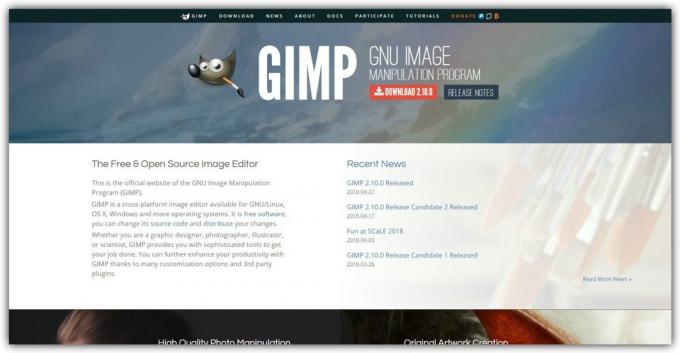 De bedste gratis foto redaktører: GIMP