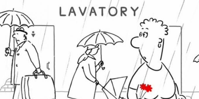 Bedste russiske tegnefilm: " Toilet Story - Love Story"