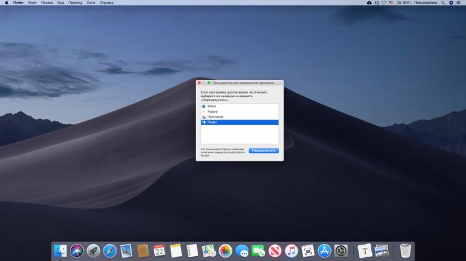 Konfiguration programmer på Mac tvunget færdiggørelse