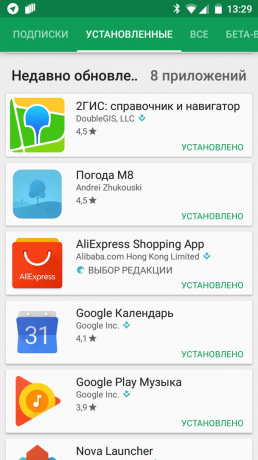 Google Play: opdatering