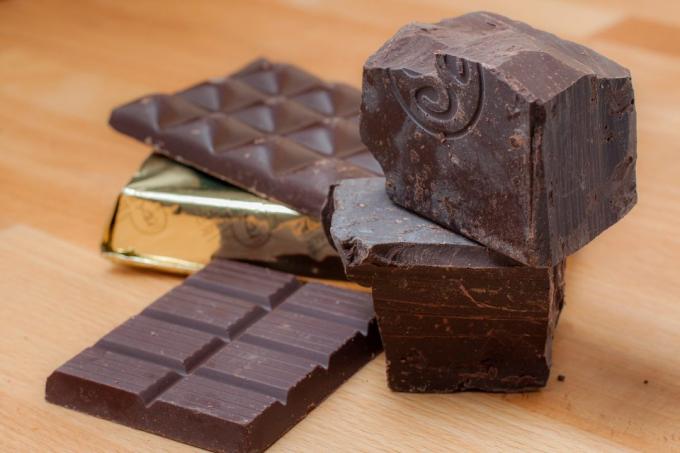 sunde fødevarer: mørk chokolade