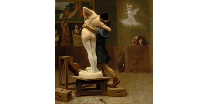 Parasociale forhold: Pygmalion og Galatea, maleri af Jean-Léon Jerome, 1890
