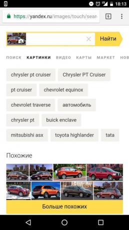 "Yandex": søgning efter billede