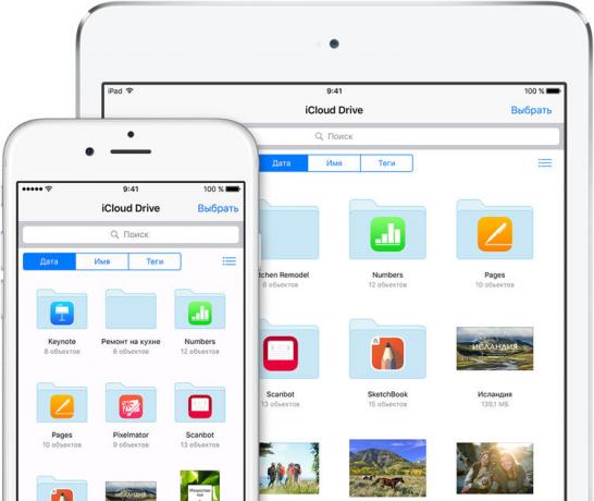 Start iCloud Drive fra startskærmen i iOS 9