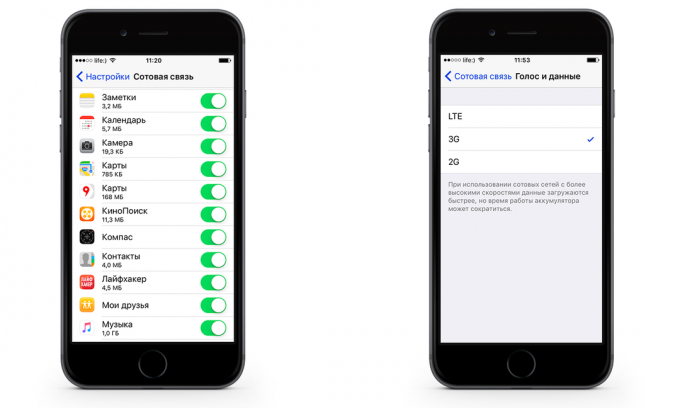 Hvordan at spare på mobil datatrafik iPhone med iOS 9. lås ansøgning