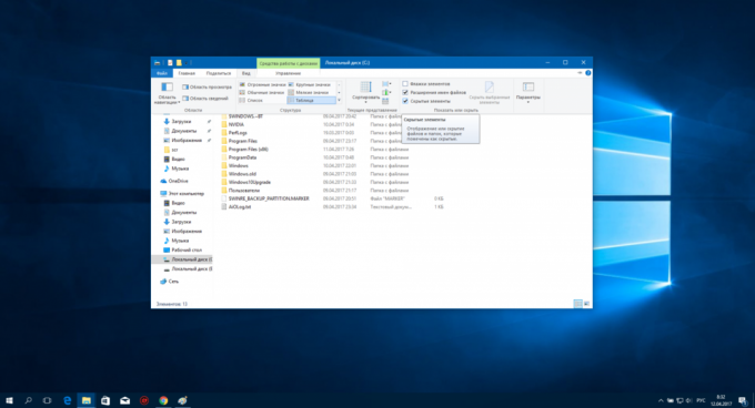 Konfigurer Windows 10: Skjulte elementer og filtypenavne