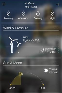 Prøv meget funktionel og meget smukt vejr app fra Yahoo!