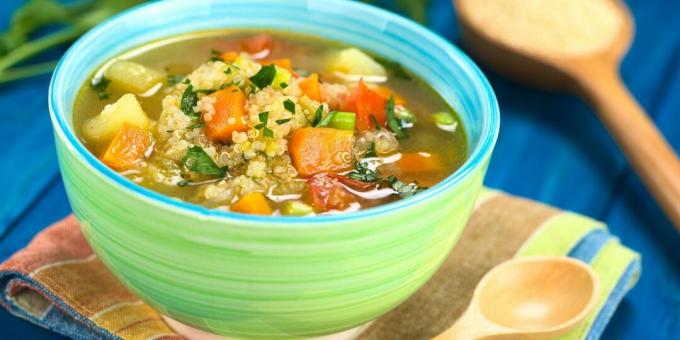 Suppe med quinoa og grøntsager