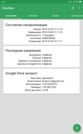 Autosync til Google Drev