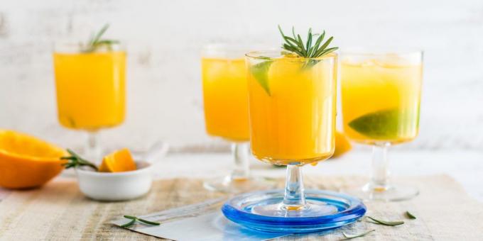 Opskrifter safter. appelsin limonade