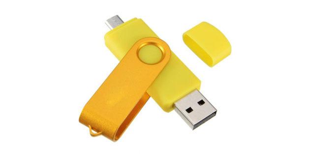 To-vejs USB-flashdrev