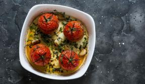 Fyldte tomater med hakket lam