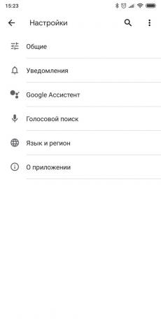 Indstil telefonen til Android-styresystemet: drej Ok Google hold i Google Assistant