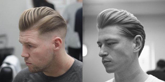 Trendy mænds haircuts for klassikere fans: fade