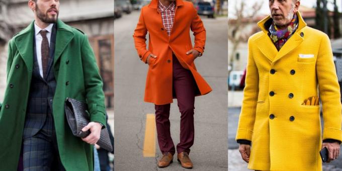 Sommer salg af tøj og fodtøj til mænd: Farvet Coat