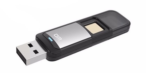 USB-flashdrev med fingeraftryksscanner
