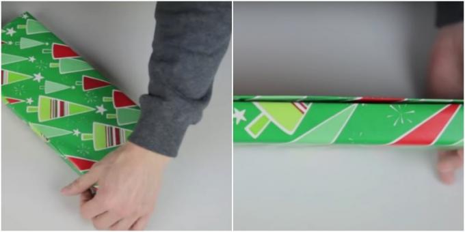 Hvordan til at pakke en gave rektangulært diagonal måde