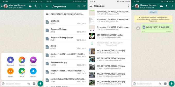 Hvordan til at sende et billede i fuld størrelse i WhatsApp til Android