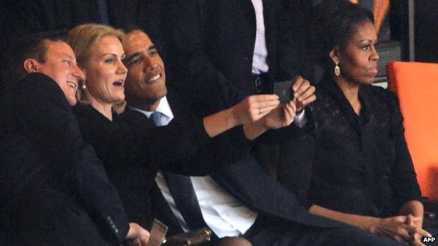 Selfie Obama, Helle Thorning-Schmidt og David Cameron