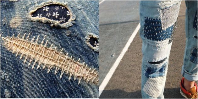 hvordan man sy hullet i jeans