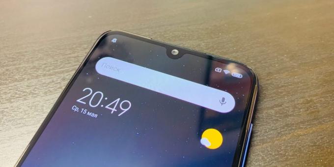 9 Xiaomi Mi SE: udskæring foran kamera