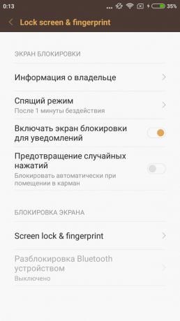 Xiaomi redmi 3s: låseskærmen