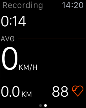 En opdateret iOS-app Strava bruger Apple Watch som Cardiosensor