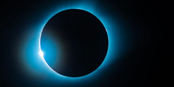 bedste billeder i 2019: en total solformørkelse