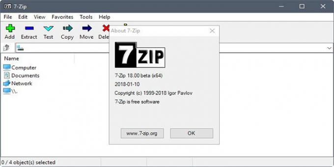 7zip - et gratis program til at skabe og udtrække arkiver